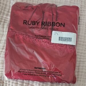 NWT Ruby Ribbon Red Lace Cami Size 46